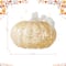 Glitzhome® Amber Dots Fall Pumpkin Glass Tabletop Accent